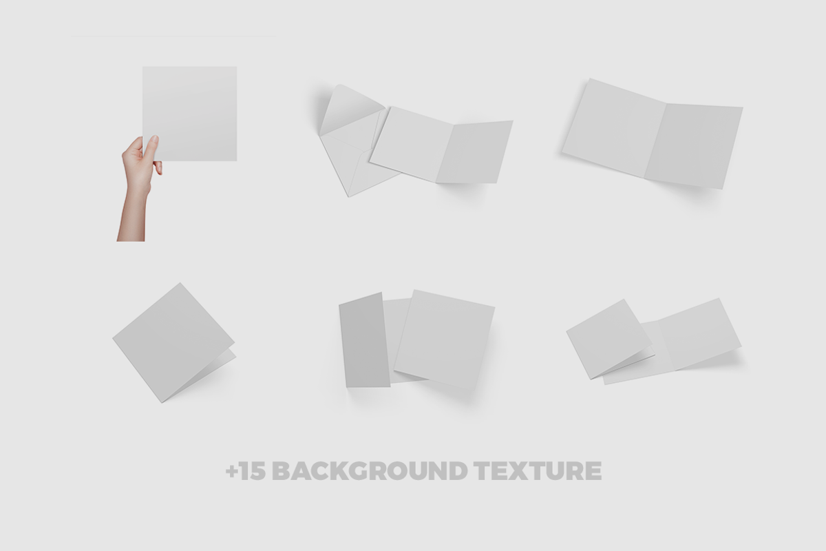 Square Invitation & Greeting Mockup, a Print Template by coloformia (Photo 11 of 11)