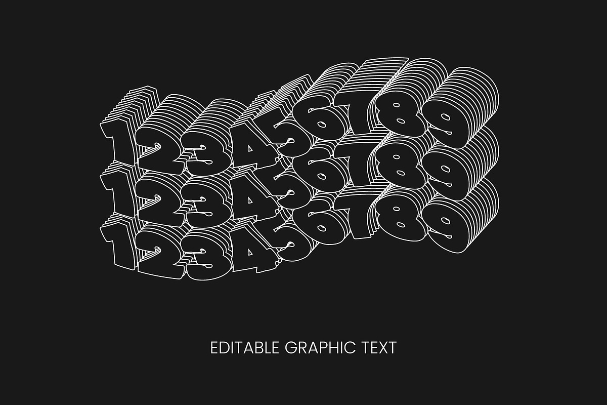 Stacked Waves Text Effect, a Templates & Theme by studiogstock (Photo 2 of 2)