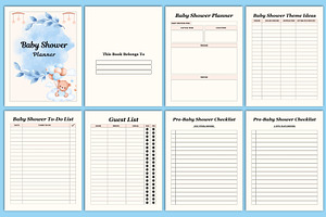 Baby Shower Planner Canva Interior