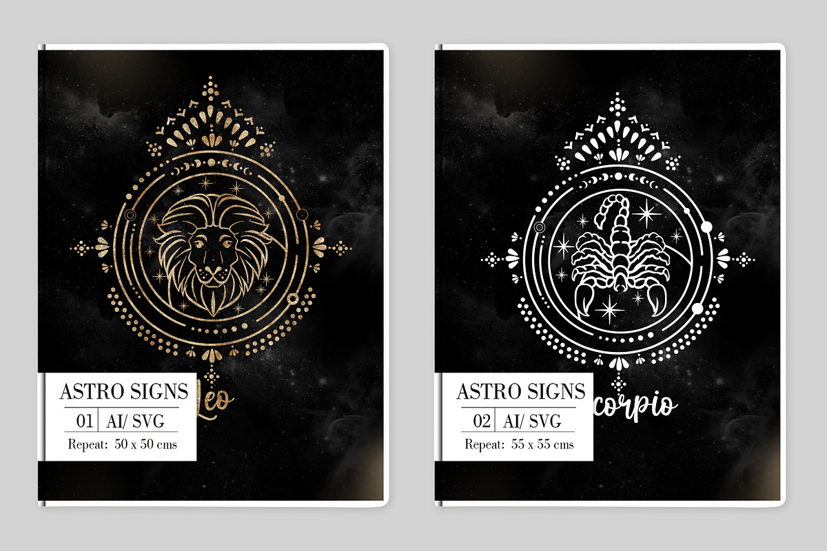 Astrology signs SVG/ Zodiac Sign SVG, an Illustration by Luiz da Rolt Grathwohl (Photo 4 of 7)