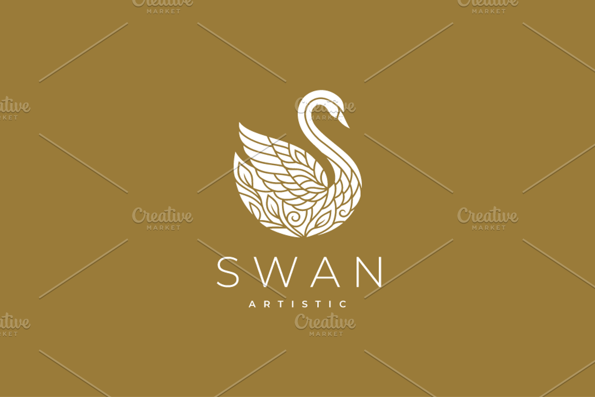 Artistic Swan Vector Logo, a Branding & Logo Template by yopie (Photo 4 of 4)