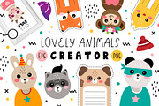 Lovely Animals Creator, an Animal Illustration by JuliyArt (Thumbnail 1 of 17)