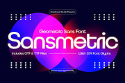 Sansmetric, a Sans Serif Font by graphicook (Thumbnail 1 of 10)