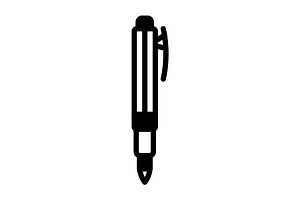 Marker broad tip pen solid icon, a Solid Icon by Creative priyanka