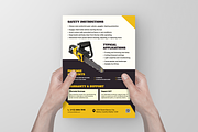 Electric Chain Saw Data Sheet, a Flyer Template by Annora Studio (Thumbnail 6 of 6)