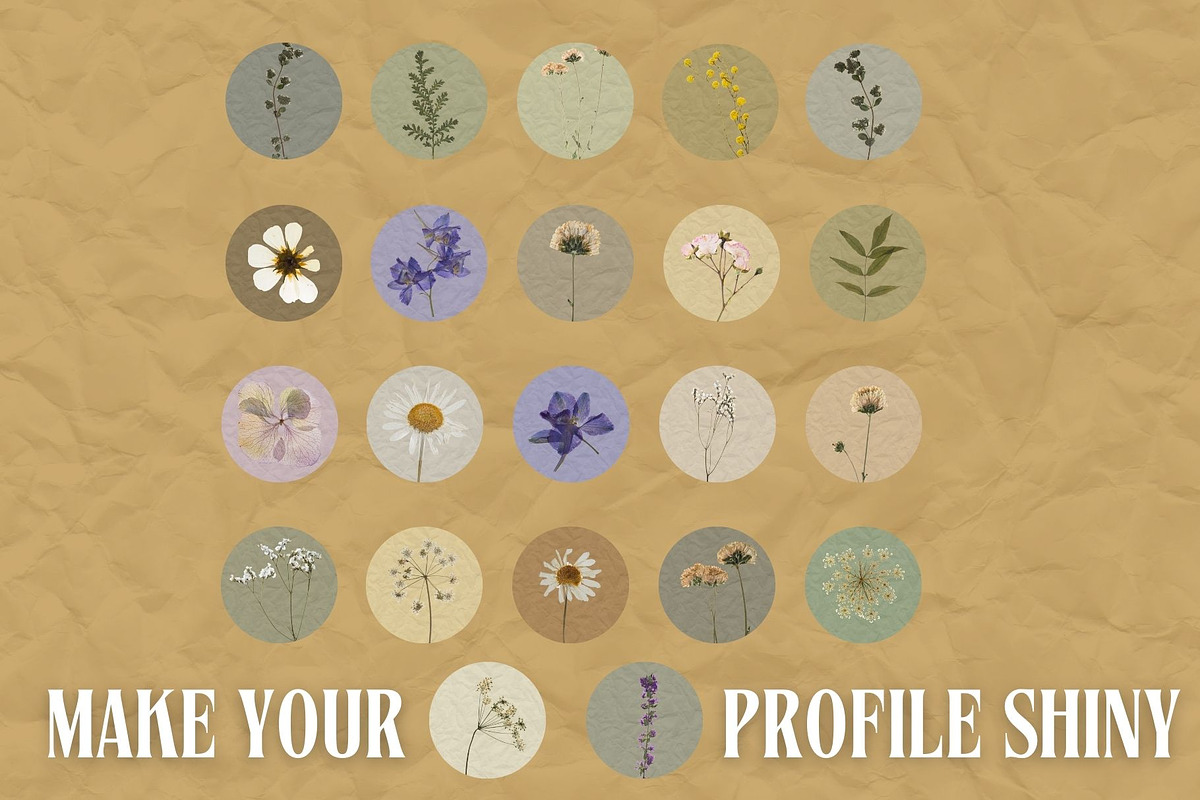 22 Vintage Floral Insta Highlights, a Social Media Template by MarkoPresets (Photo 3 of 5)