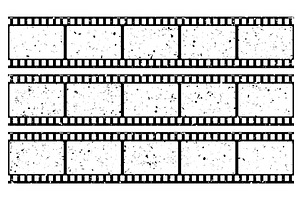 Film strip, long grunge, an Illustration by Things for designers