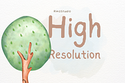 Watercolor Countryside Homes, Trees, an Education Illustration by RimzStudio (Thumbnail 4 of 4)