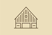 Type of Barns Line Set, an Outline Icon by Buqancreative (Thumbnail 7 of 10)