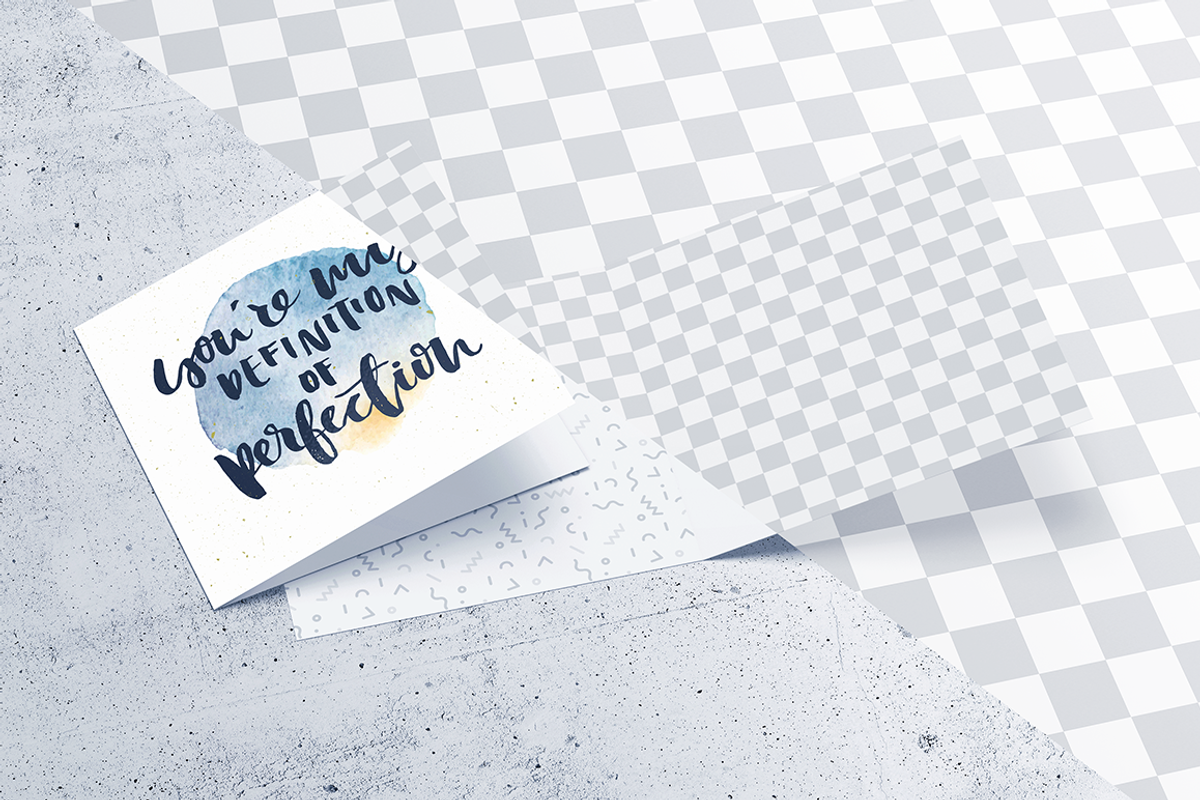 Square Invitation & Greeting Mockup, a Print Template by coloformia (Photo 7 of 11)