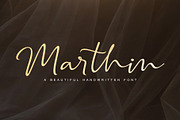 Marthin - Script Font, a Script Font by Subectype Studio (Thumbnail 1 of 14)