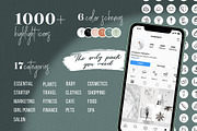 1000 Instagram Story Highlight Icons, a Social Media Template by iosey (Thumbnail 1 of 3)