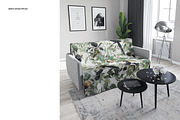 Couch Coverlet Mockup Set, an Apparel Mockup by creatsy2 (Thumbnail 4 of 7)