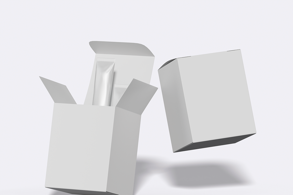 Sachet Box Mockup, a Packaging Mockup by Bartama Graphic (Photo 4 of 4)