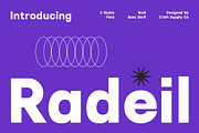 Radeil – Geometric Sans Serif, a Sans Serif Font by Craft Supply Co. (Thumbnail 1 of 8)