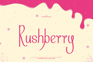 Rushberry Handwritten Cute Font