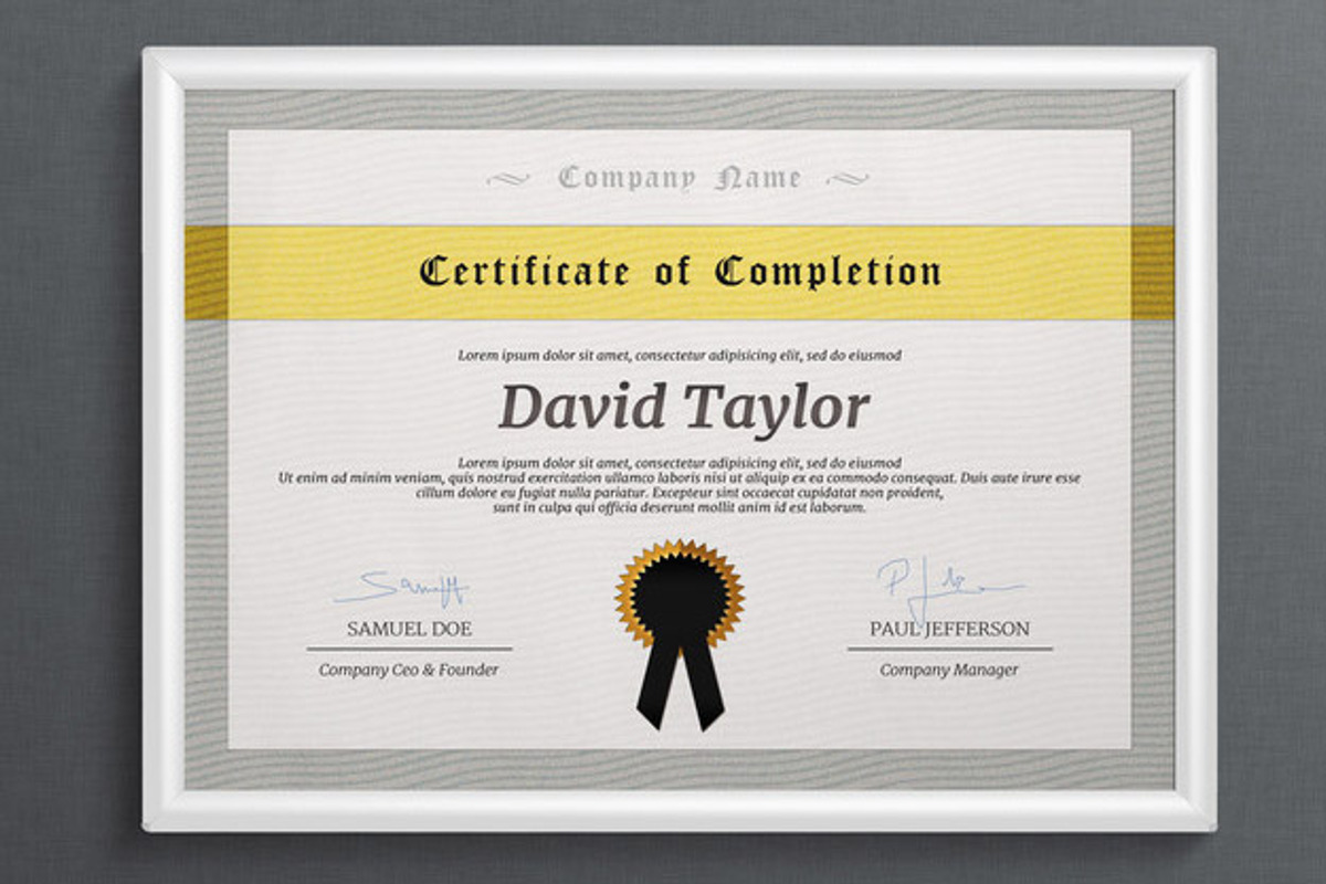 Multipurpose Certificate, a Stationery Template by Visual Impact (Photo 1 of 3)