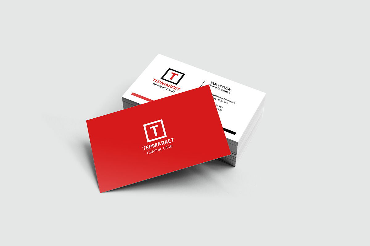 Business Card Mockup, a Business Card Template by resumetemplathttps://d3es (Photo 5 of 12)