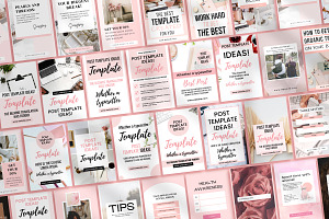 Editable Pinterest Canva Pins Temp