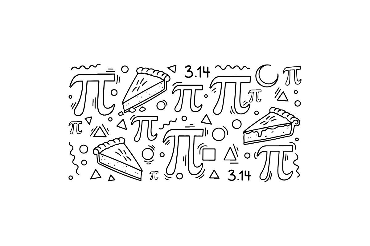 Math Pi Symbol Typography Bundle, an Education Illustration by Designer_Momina (Photo 8 of 16)