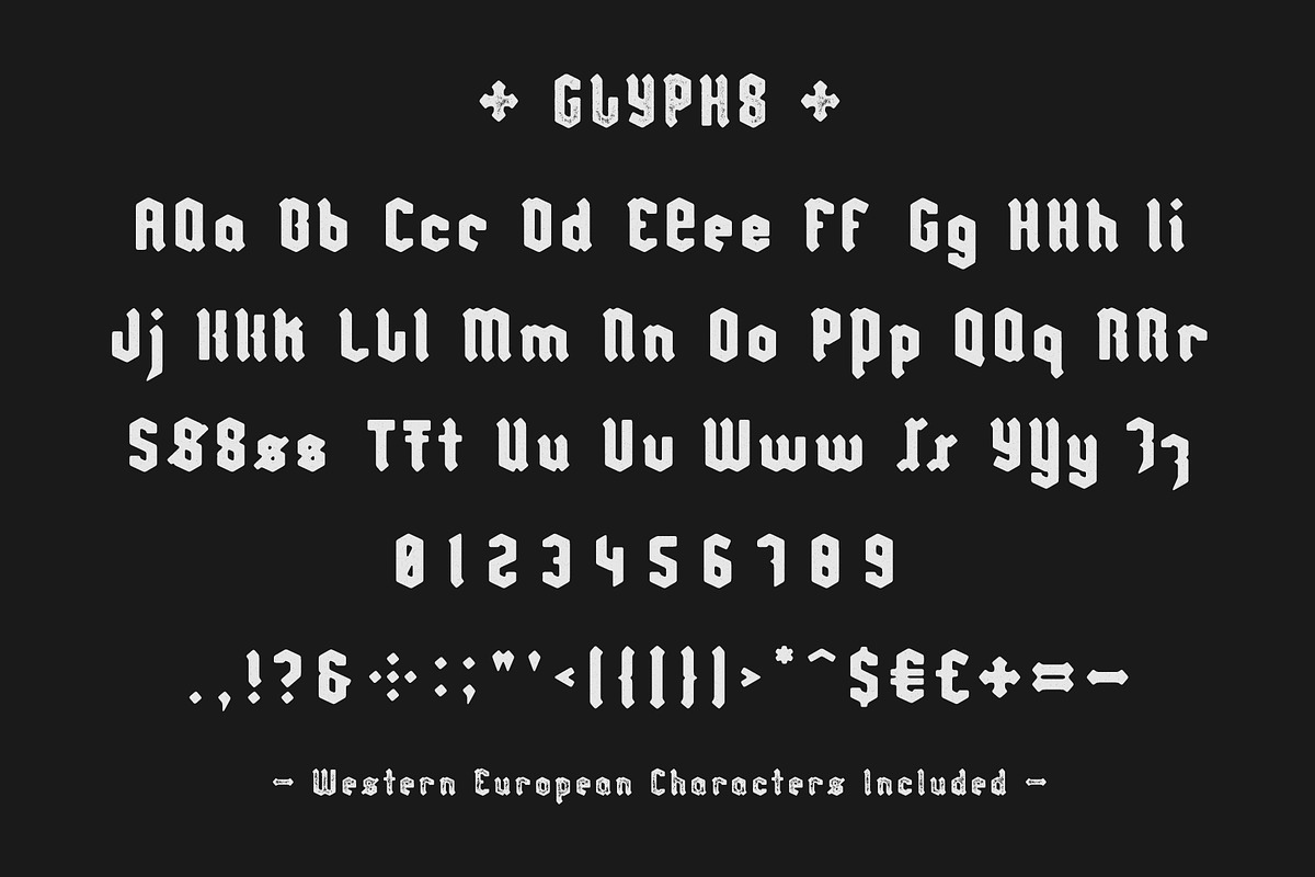 Pariah - Minimal Heavy Blackletter preview 3