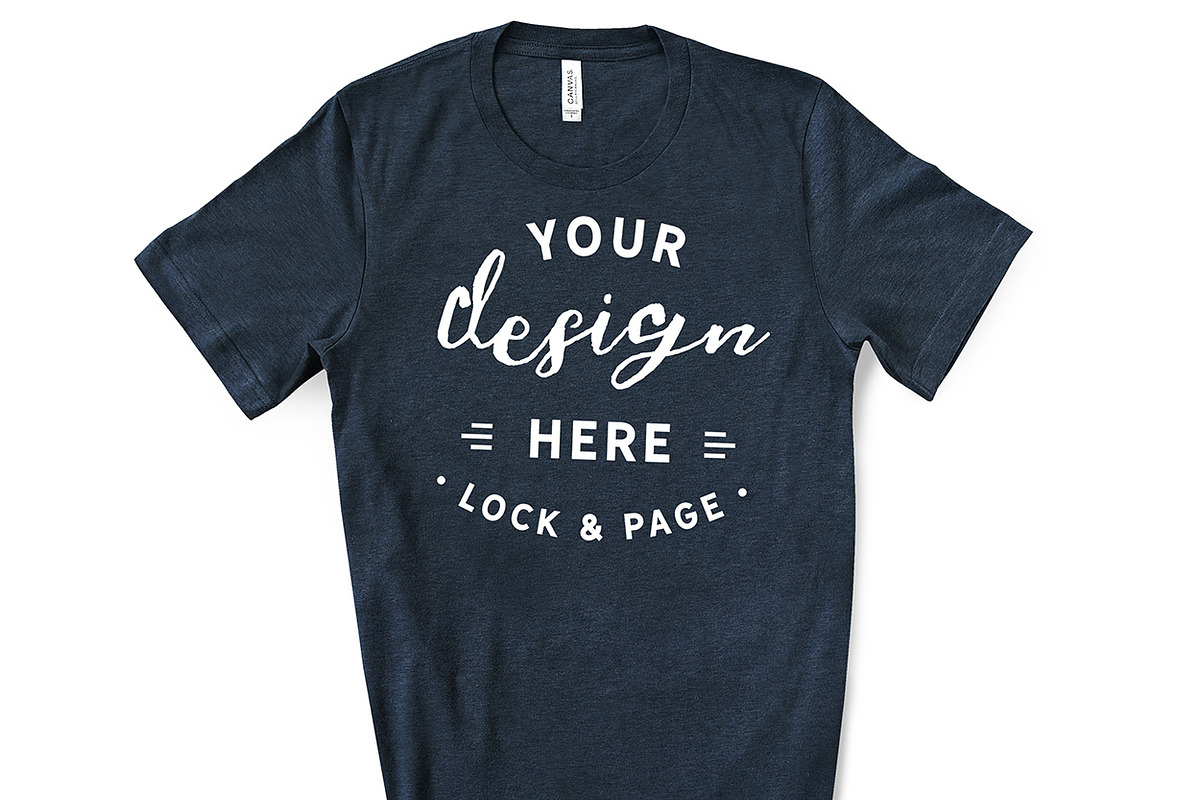 Male Bella Canvas 3001 Mockup Bundle, a Shirt Mockup by lock and page (Photo 16 of 60)