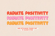 Holiday Journey | Bubble Font, a Handwritten Font by Calamar Studio (Thumbnail 3 of 12)