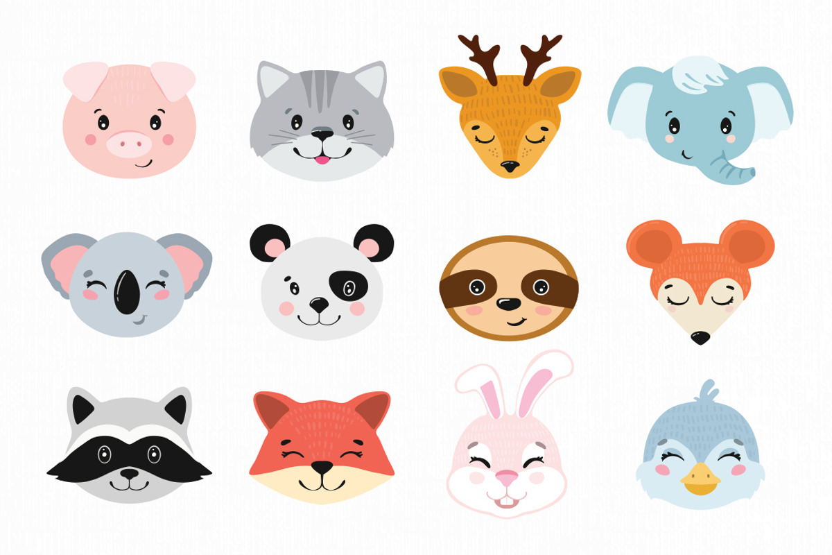 Cute Animals., an Animal Illustration by Luba Vega (Photo 4 of 9)