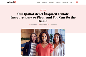 Feminine Business Elementor Template