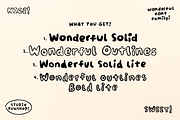 Wonderful! 4 Fonts! Handwriting Set!, a Sans Serif Font by Studio Funshop by Kelli (Thumbnail 4 of 11)