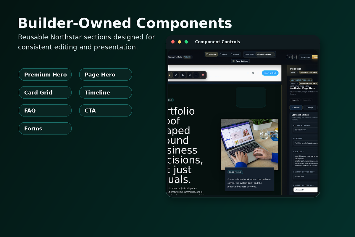 Northstar Studio WordPress Kit, a WordPress Template by Fixstable Studio (Photo 5 of 9)
