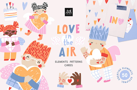 IN LOVE : cute clipart collection, a Person Illustration by avdnadi