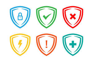Security Status Icons, a Solid Icon by Saba Vector