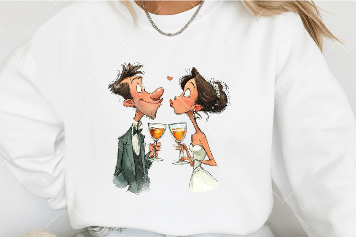 Valentine Weeding Couple Clipart, an Illustration by OK Design (Photo 6 of 6)