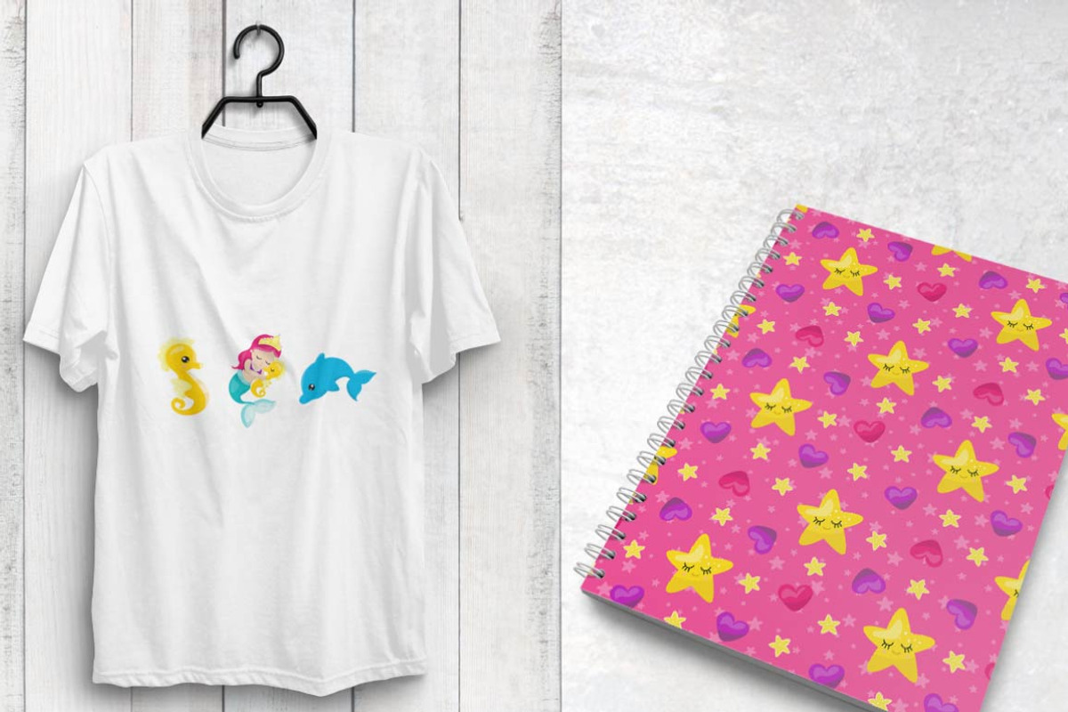 BABY MERMAIDS Pattern collection, a Pattern Graphic by PrettyPatterns (Photo 4 of 5)