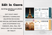 Editable Boarding Pass Template, a Card Template by YasdeyDesigns (Thumbnail 4 of 8)