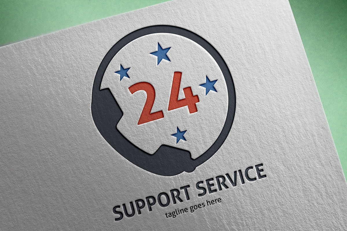 Support Service Logo, a Branding & Logo Template by Design_Planet