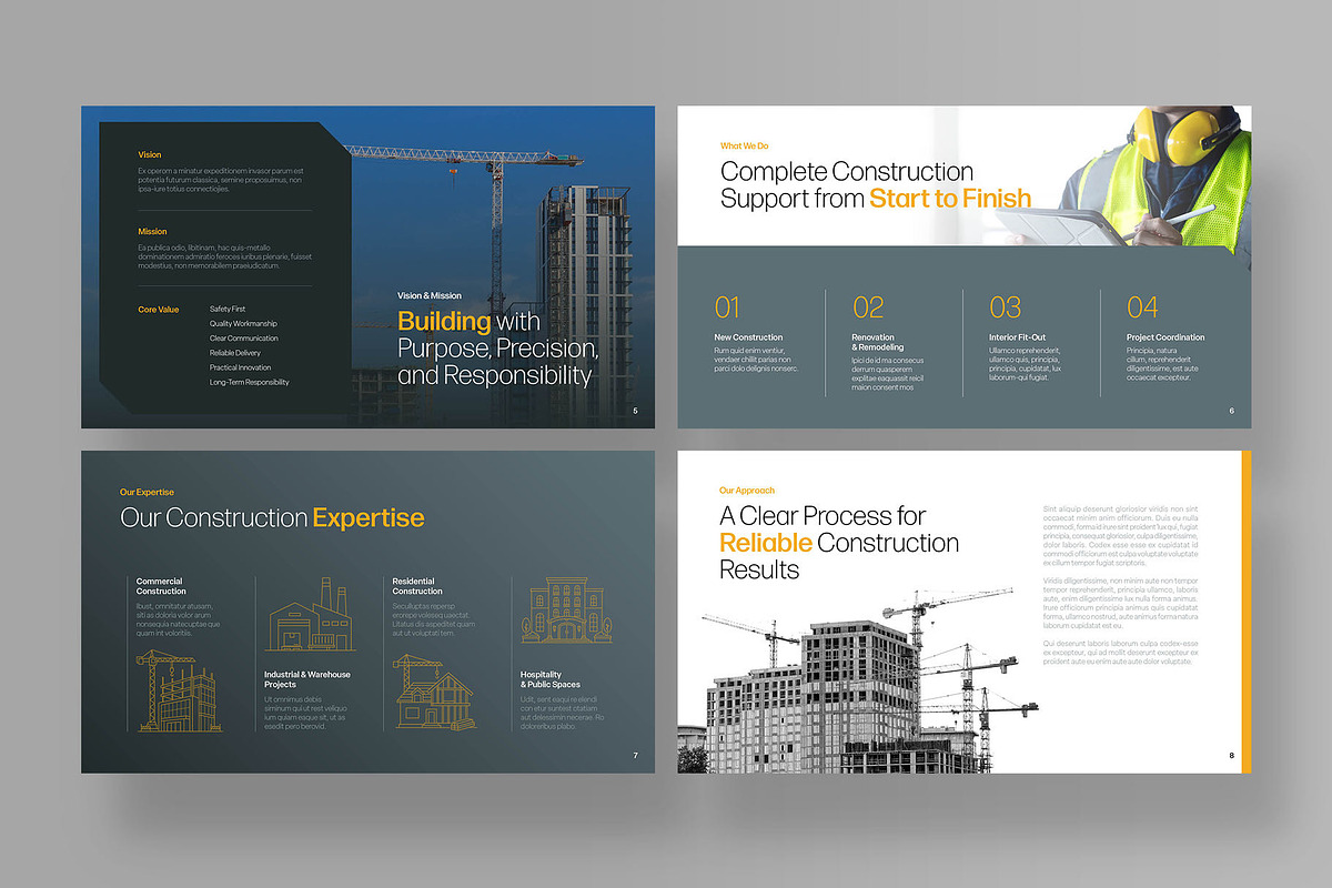 Construction Presentation Template, a Presentation Template by BrandPacks (Photo 3 of 7)
