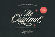 The Original - Retro Script, a Script Font by Blessed Print (Thumbnail 1 of 19)