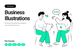 Business Illustrations, a Finance Illustration by Brickclay