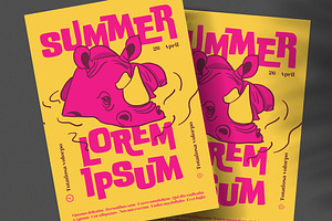 Illustrated Event Poster, a Poster Template by wavebreak