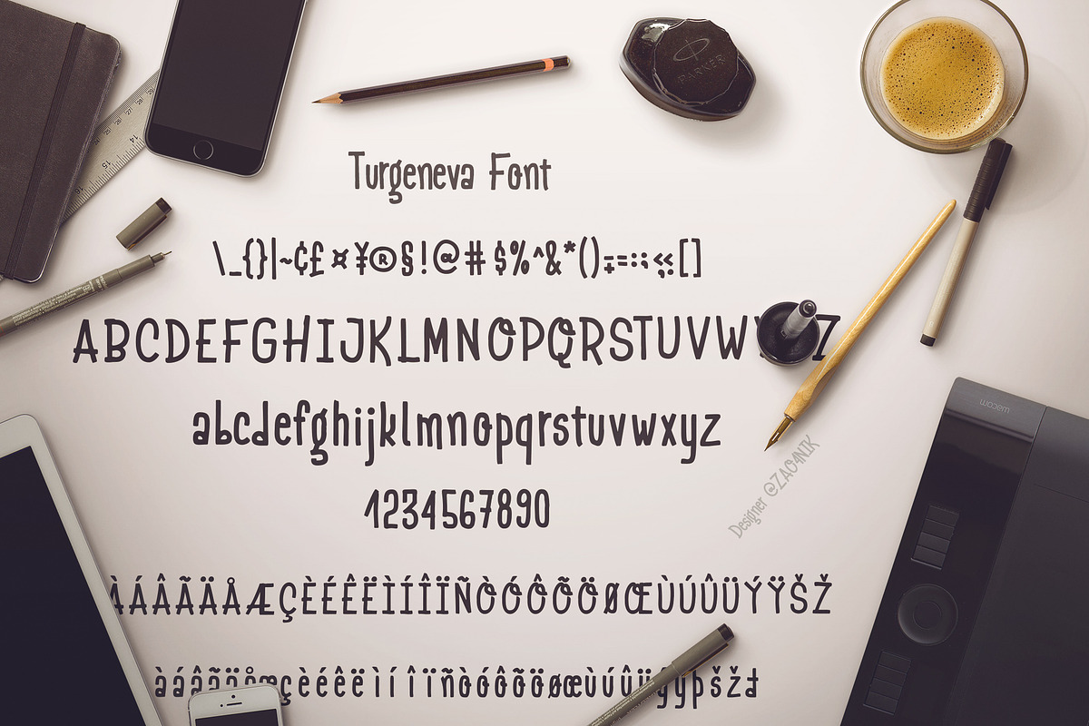 Turgeneva Handdrawn Font preview 2