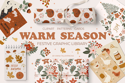 Halloween, Thanksgiving, Christmas, a Graphic by Cozy pattern shop