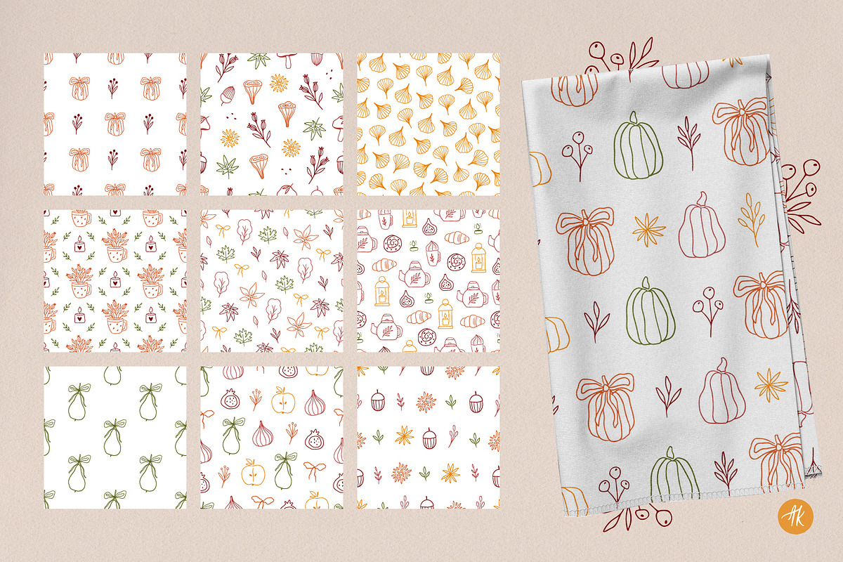 Autumn Charme Hand Drawn Doodle Set, an Object Illustration by Alena Koval (Photo 14 of 20)