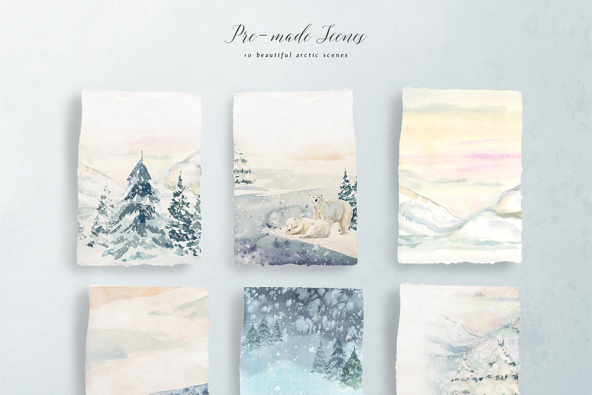 Arctic Christmas Clipart, an Illustration by Twigs and Twine (Photo 6 of 12)