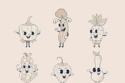 Vege Character Collection, an Illustration by Alina Sh (Thumbnail 3 of 8)