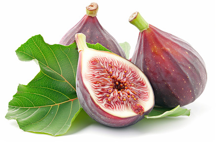 Fresh figs isolated on white background, a Food & Drink Photo by AlyaAnd