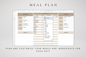 Digital Menu Template Google Sheets