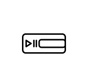 44 vector Music Audio Icon Set, an Outline Icon by adenpinkstore (Thumbnail 15 of 28)