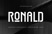 Ronald - Modern Condensed Font, a Sans Serif Font by Hamz Studio (Thumbnail 1 of 16)